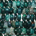 Perles rondelles à facettes en agate verte St 15" 15x9mm.-Rig 38cm.