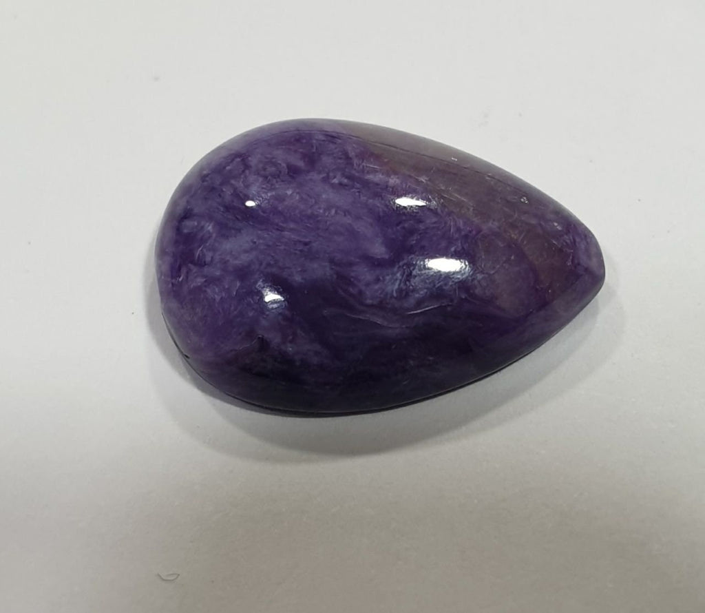 Top Quality Russian Charoite  Drop Cabochon 18x13mm -Natural Gemstones
