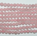 Perles rondes en quartz rose St, finition mate lisse, 4 mm, longueur 39 cm (15 pouces).