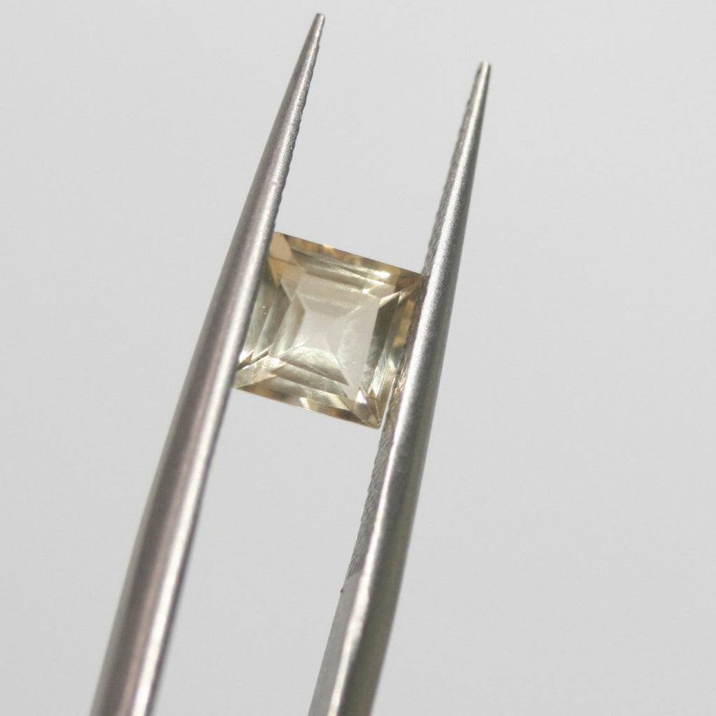 Lote de 8 piezas de citrino facetado cuadrado de 6 mm (8 piezas) - Ref. 652LO