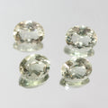 Lote de 4 piezas de prasiolita facetada ovalada de 10 x 8 mm (4 piezas) - Artículo 194LO