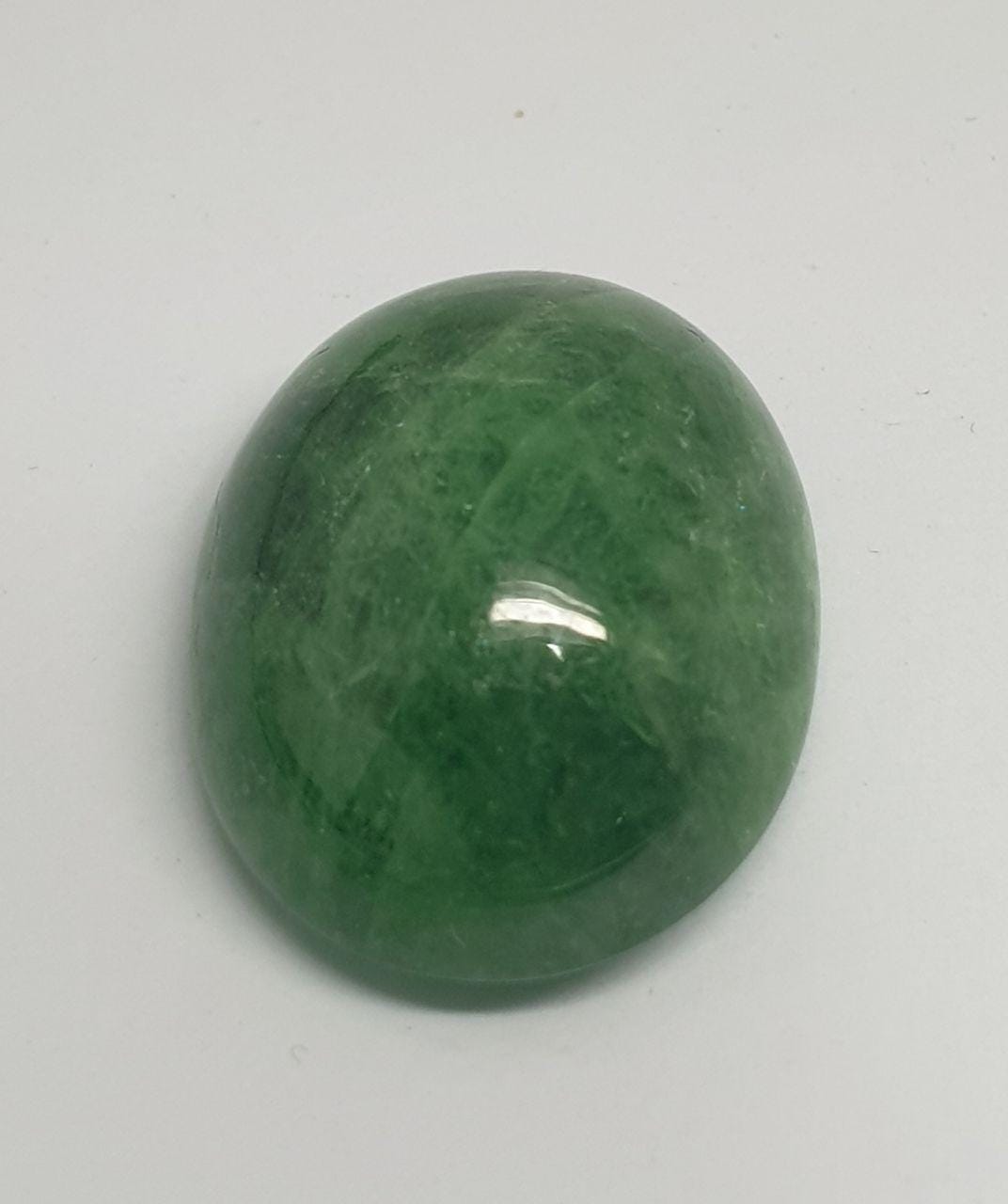 Natural Big 28.76ct Tsavorite Garnet Oval  Cabochon  21x16.4mm -Green Garnet  Wholesale - Natural Green Garnet Wholesale- From Tanzania