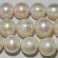 Perles rondes d'eau douce de 15 pouces (12-14 mm) - Collier de 39 cm - Perles naturelles - Prix de gros