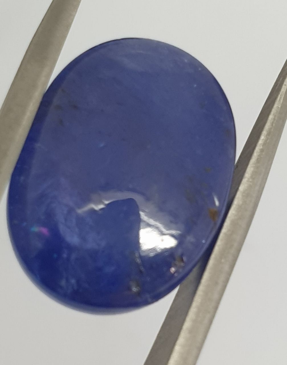 Big Tanzanite Oval Cabochon 18x13mm. (20.8ct.) Gemstone- Deep Color