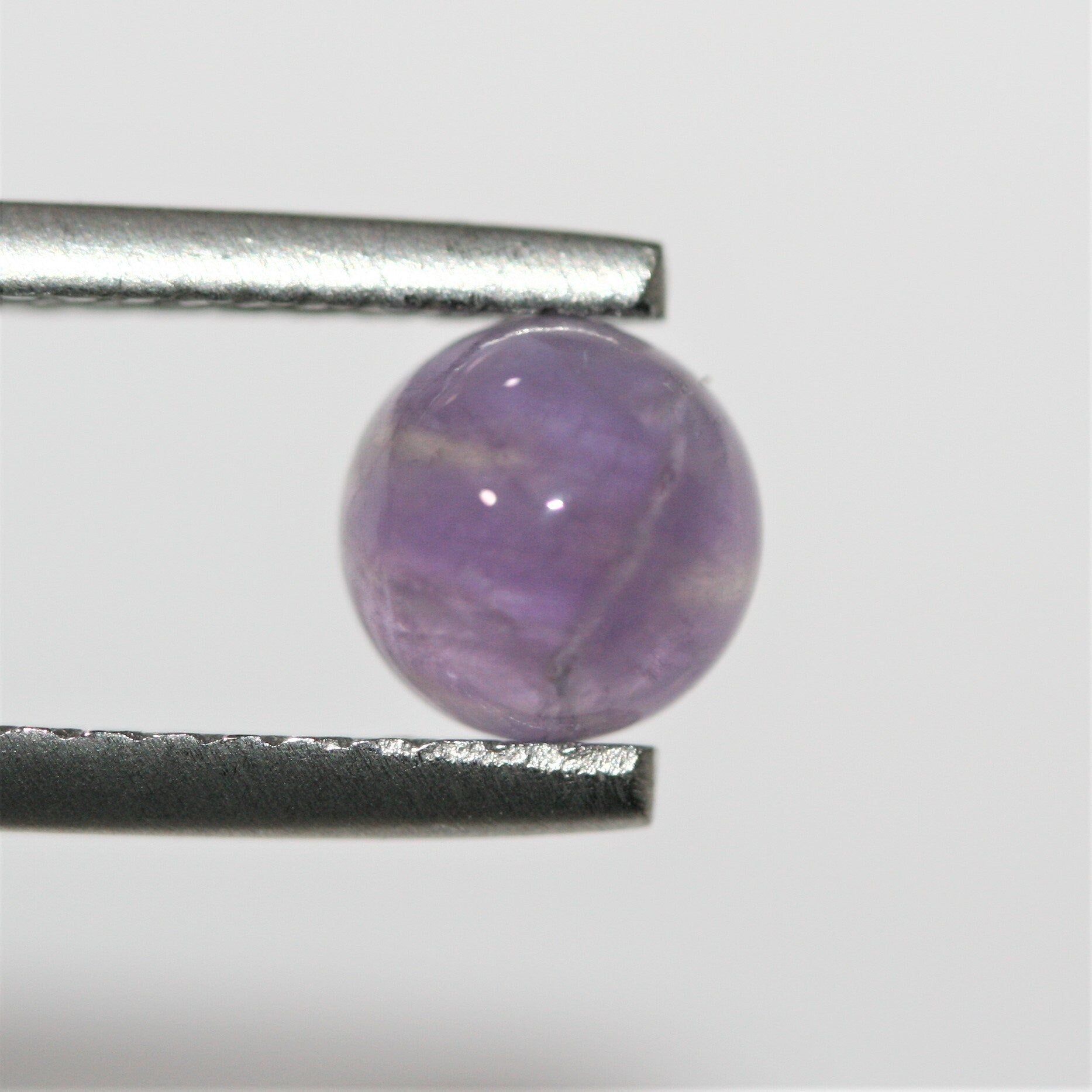 12 Pcs lot Amethyst Round Cabochon 6mm. (12 pcs.)