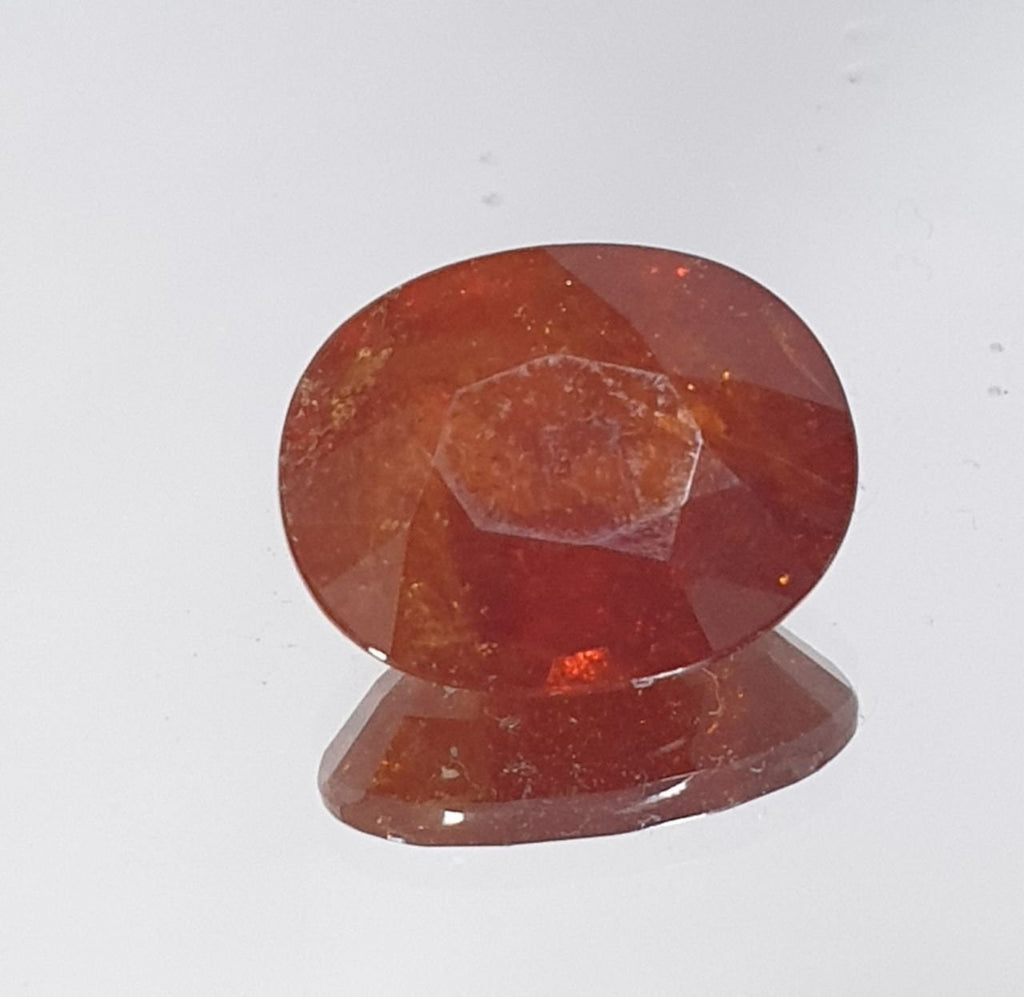 Granate Espesartina Talla Ovalada 11,8 x 9,3 mm 5,38 ct - Granate Mandarín Granate Naranja Natural Sin Tratamiento - Gema Africana - Lotes y Piedras al Por Mayor