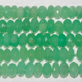 14" St Chrysoprase Faceted Rondelle 6x4mm.-Strand 36cm
