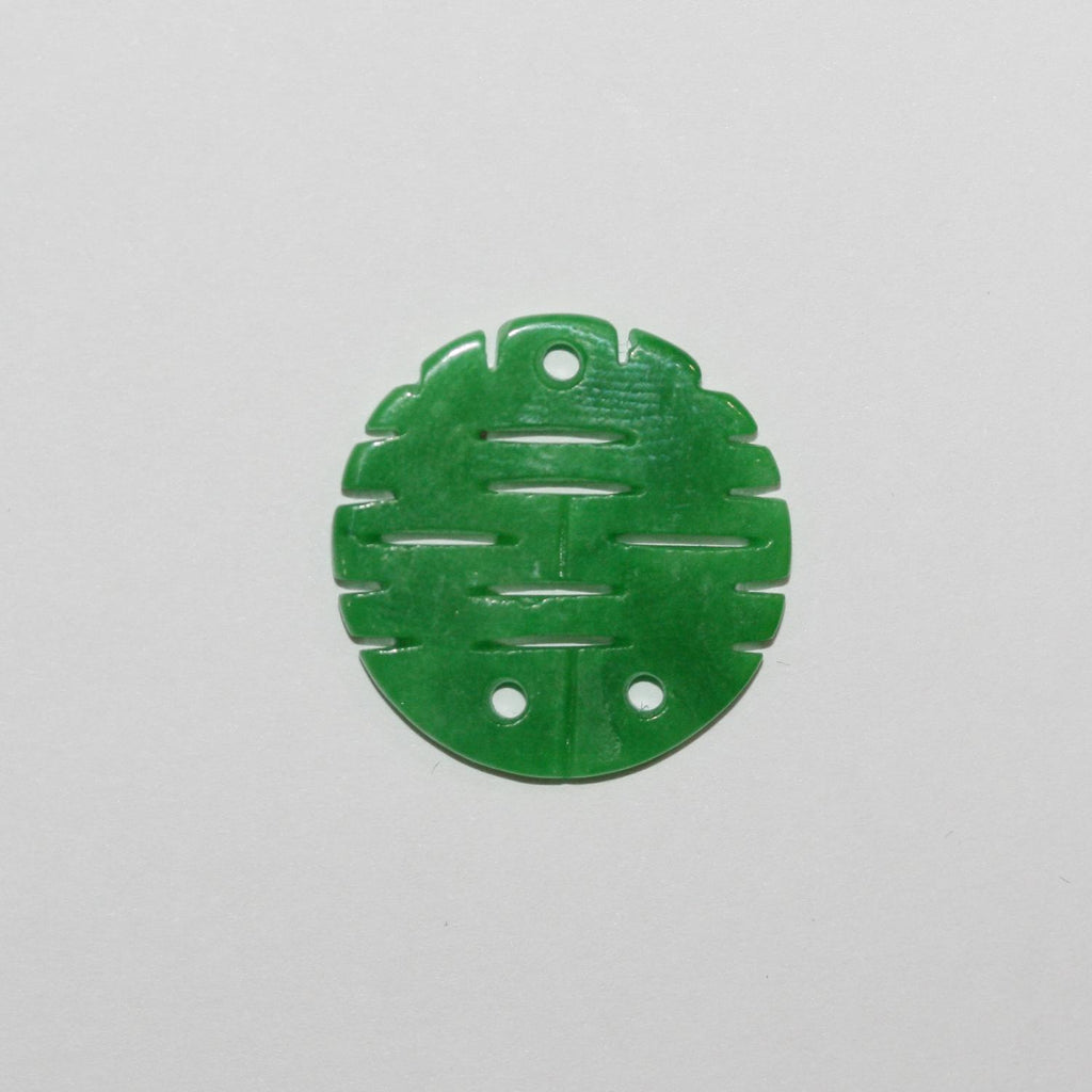 Pendentif en jade vert 21 mm