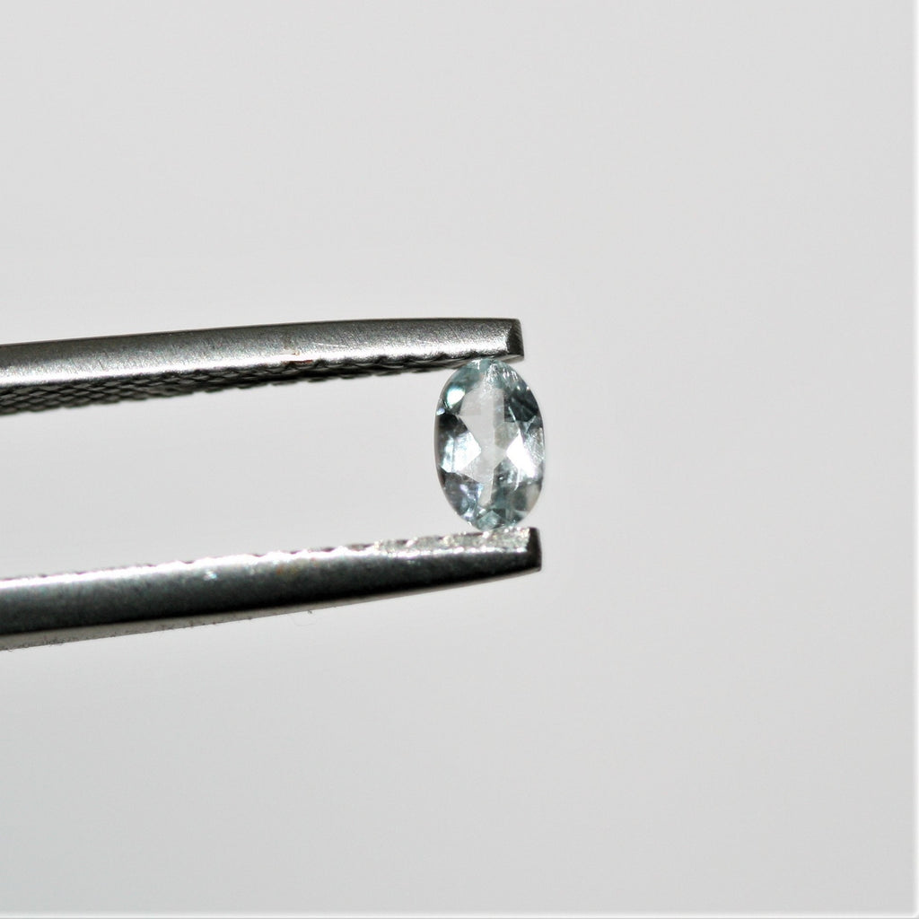 Lote de 15 Aguamarinas Ovaladas Facetadas de 5x3 mm. (15 Piezas)