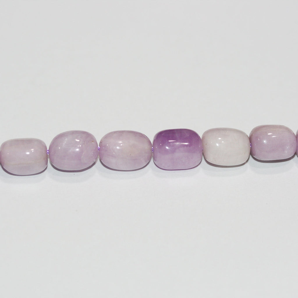 Perles de kunzite St lisses en forme de pépites, 11 x 8 mm environ - Longueur du fil : 39 cm