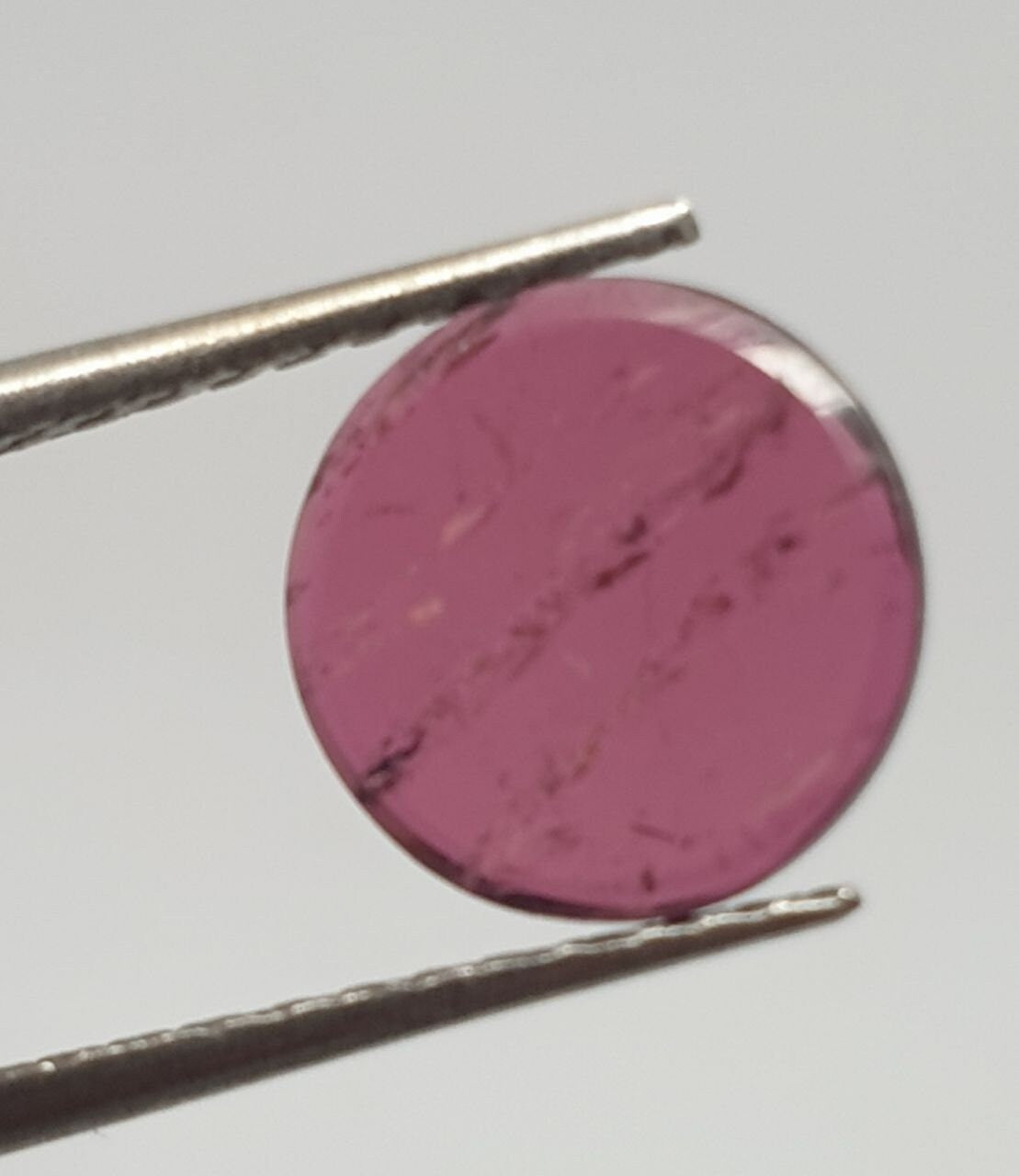 Pink Tourmaline Round Flat Cabochon 8.6mm.(1.03ct.).