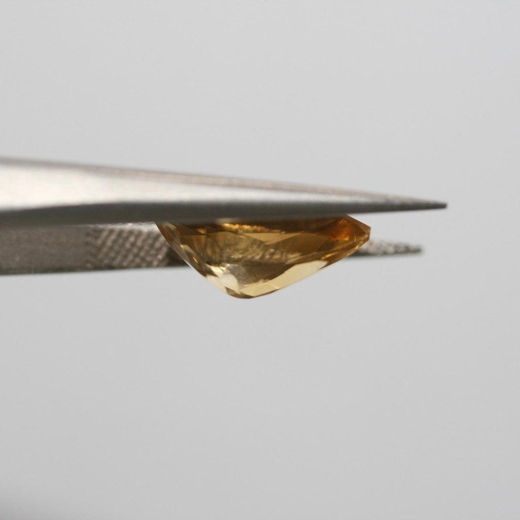 Lote de 4 piezas de citrino facetado gota 12x9 mm. (4 piezas).