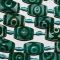 14" St  Green Agate Smooth Barrel Beads 25x15mm.-Strand 38cm