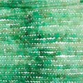 13" St Chrysoprase Faceted Rondelle 3x2mm.-Strand 35cm
