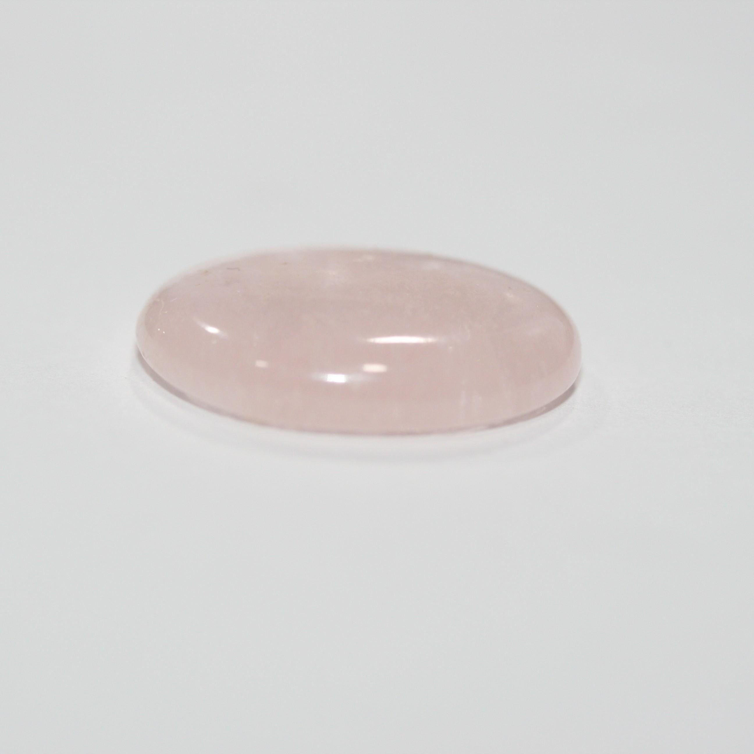 Morganite Cabochon Oval Shape Flat Back 14.07ct 20.4x16.1mm- Untreated Gemstone- Jewelry Supplier
