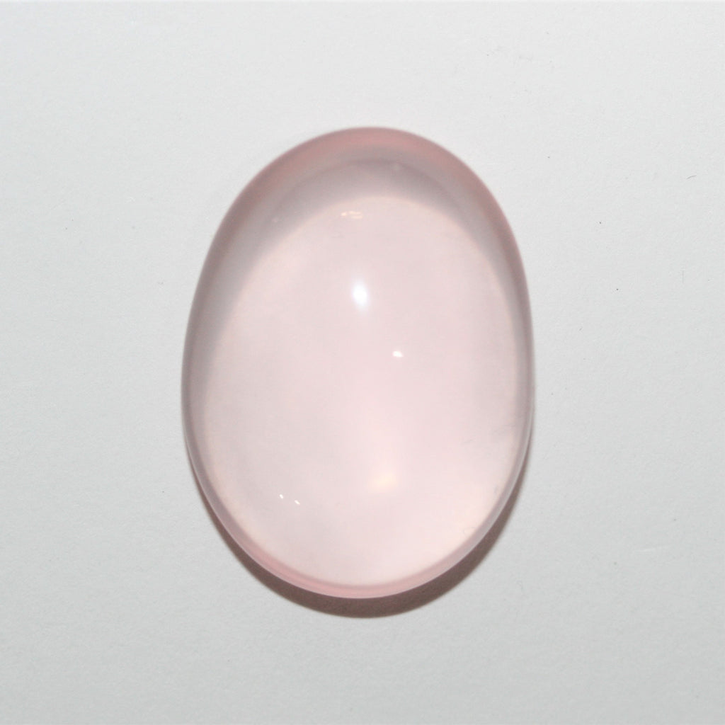 Rose Quartz Smooth Oval Cabochon 26x19mm.Approx. (35.06 ct.)
