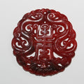 Pendentif en jade rouge 50-51 mm