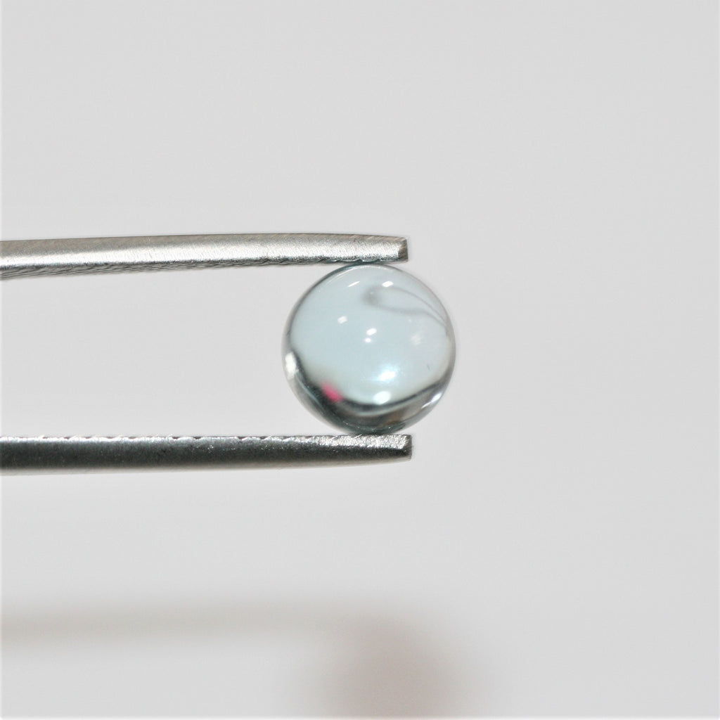 Sky Blue Topaz Smooth Round Cabochons Lot 8mm.- 4 Pieces