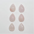 Morganite Smooth Drop Cabochon 14x10mm. (6 Pieces)