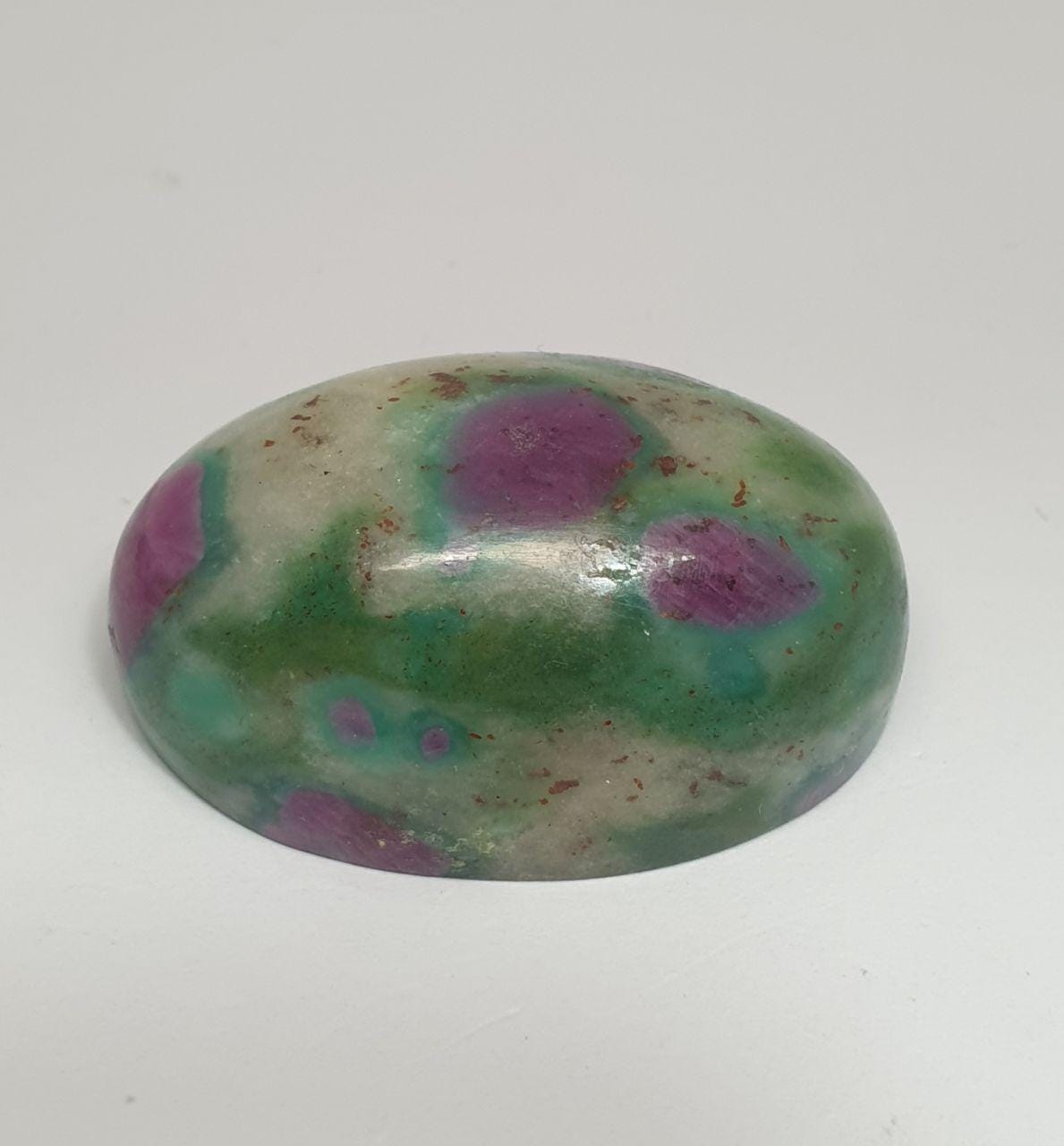 Big Natural Ruby Fuchsite Oval Cabochon 30.3x21.13mm 68.8ct- Top Quality