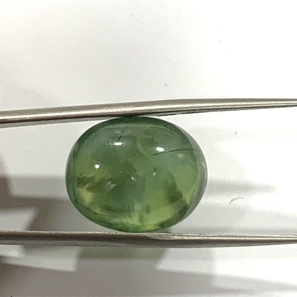 Prehnite Smooth Oval  Cabochon  (20.85ct) 18.6x15.1mm - Natural Rare Stone