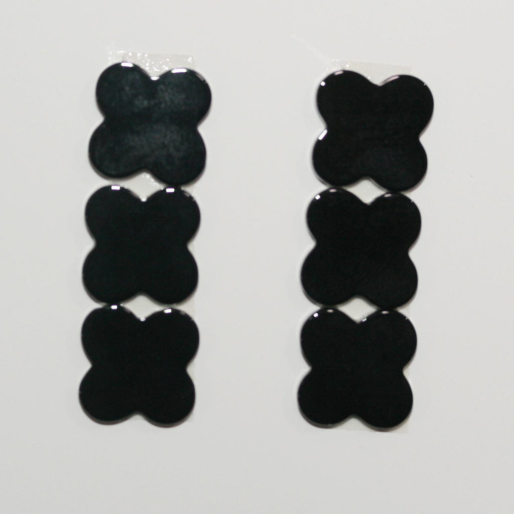 6 cabochons plats en onyx de 12 mm (6 pièces)