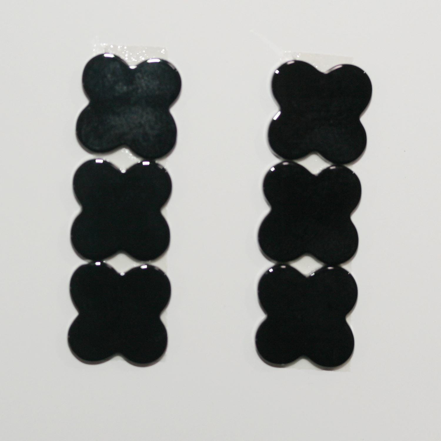 6 cabochons plats en onyx de 12 mm (6 pièces)