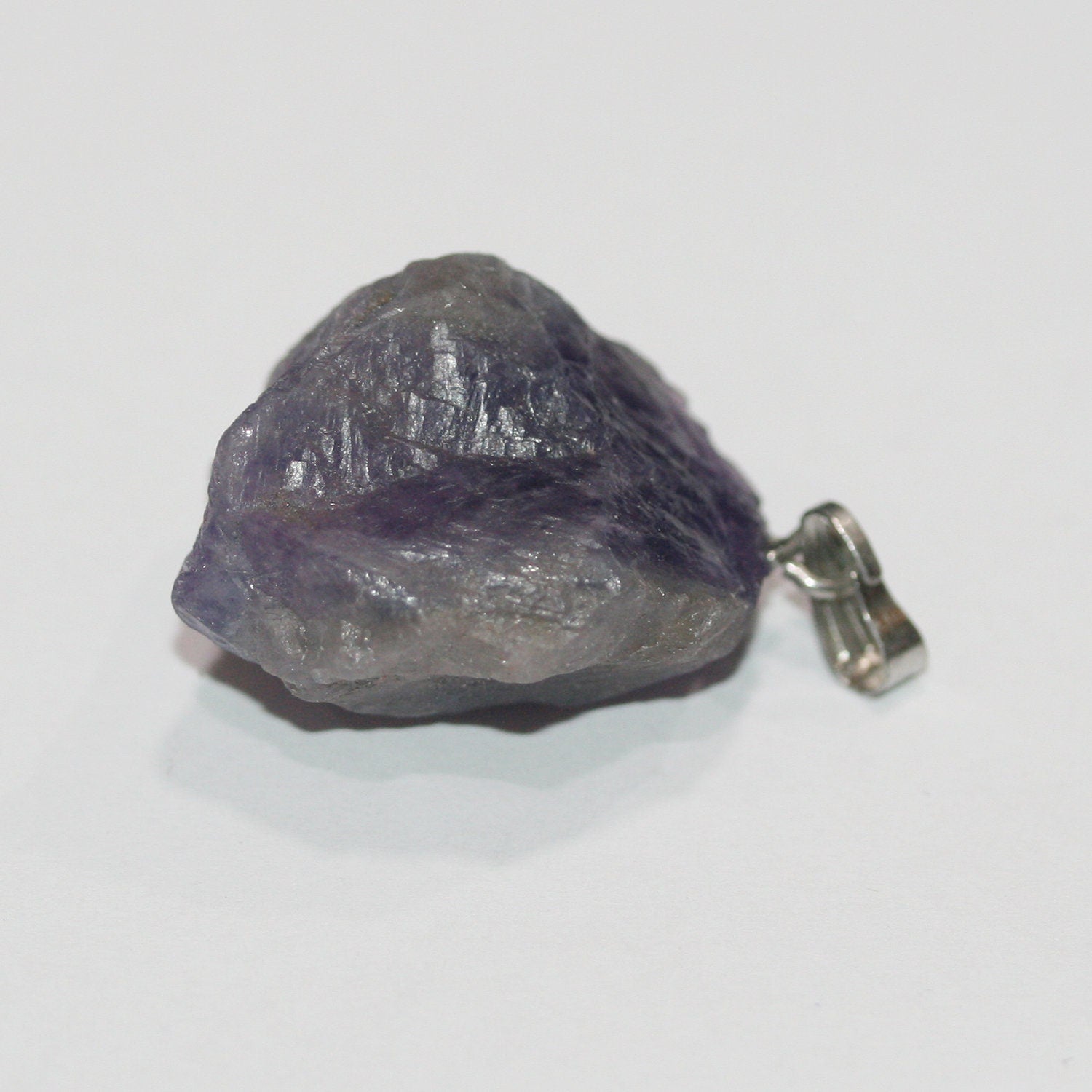 Colgante de pepita de amatista sin pulir de 20-25 mm aprox. (1 unidad)