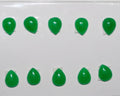 10Pcs Lot  Green Jade Drop Cabochon ( 10 Pcs ) 10x8mm