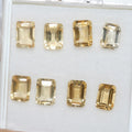 Lote de 8 piezas de Citrino Facetado Rectángulo 7x5 mm. (8 uds.)