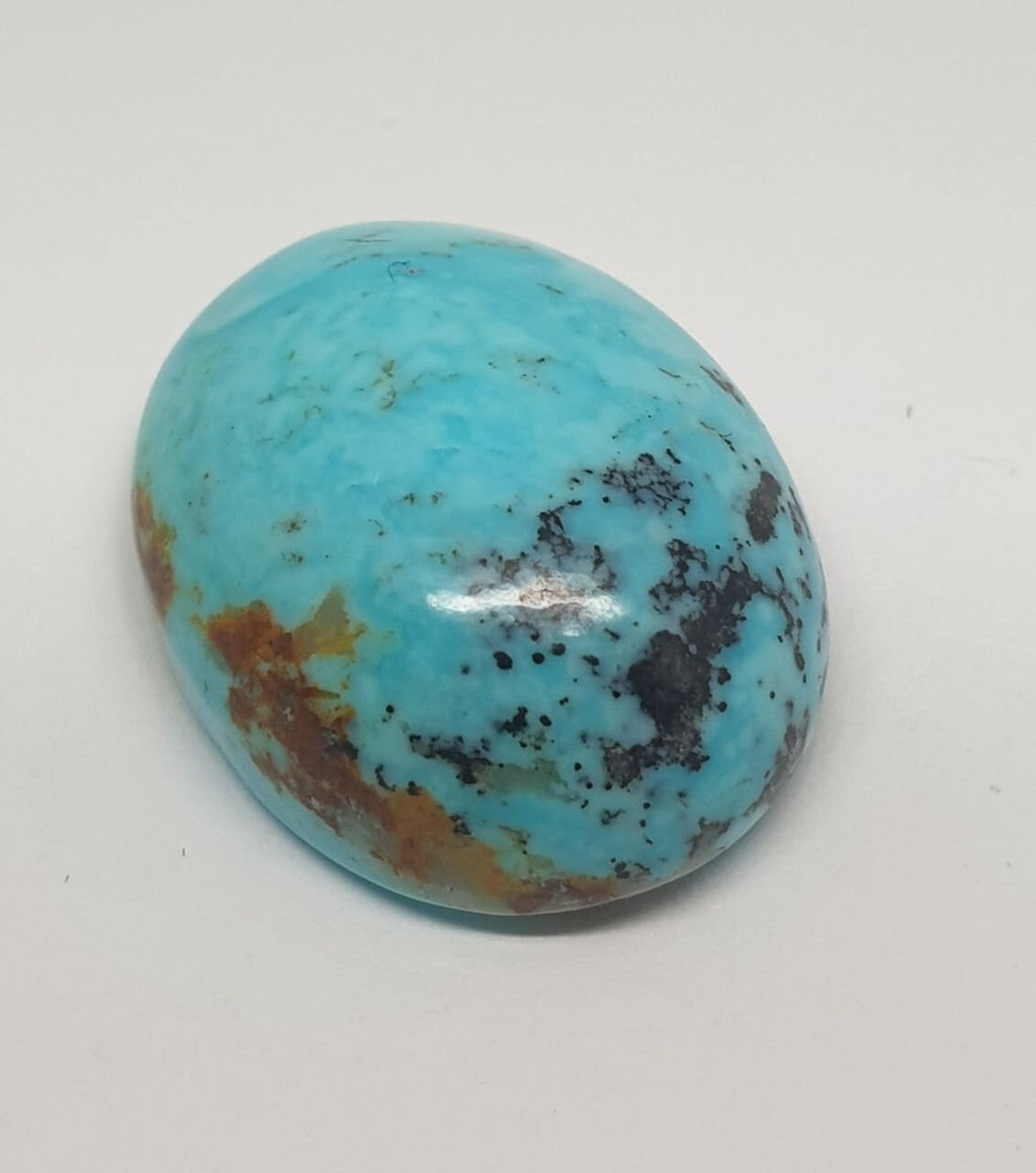 Natural Turquoise Smooth Oval Cabochon 20.2x15.7mm. (16.8ct.)