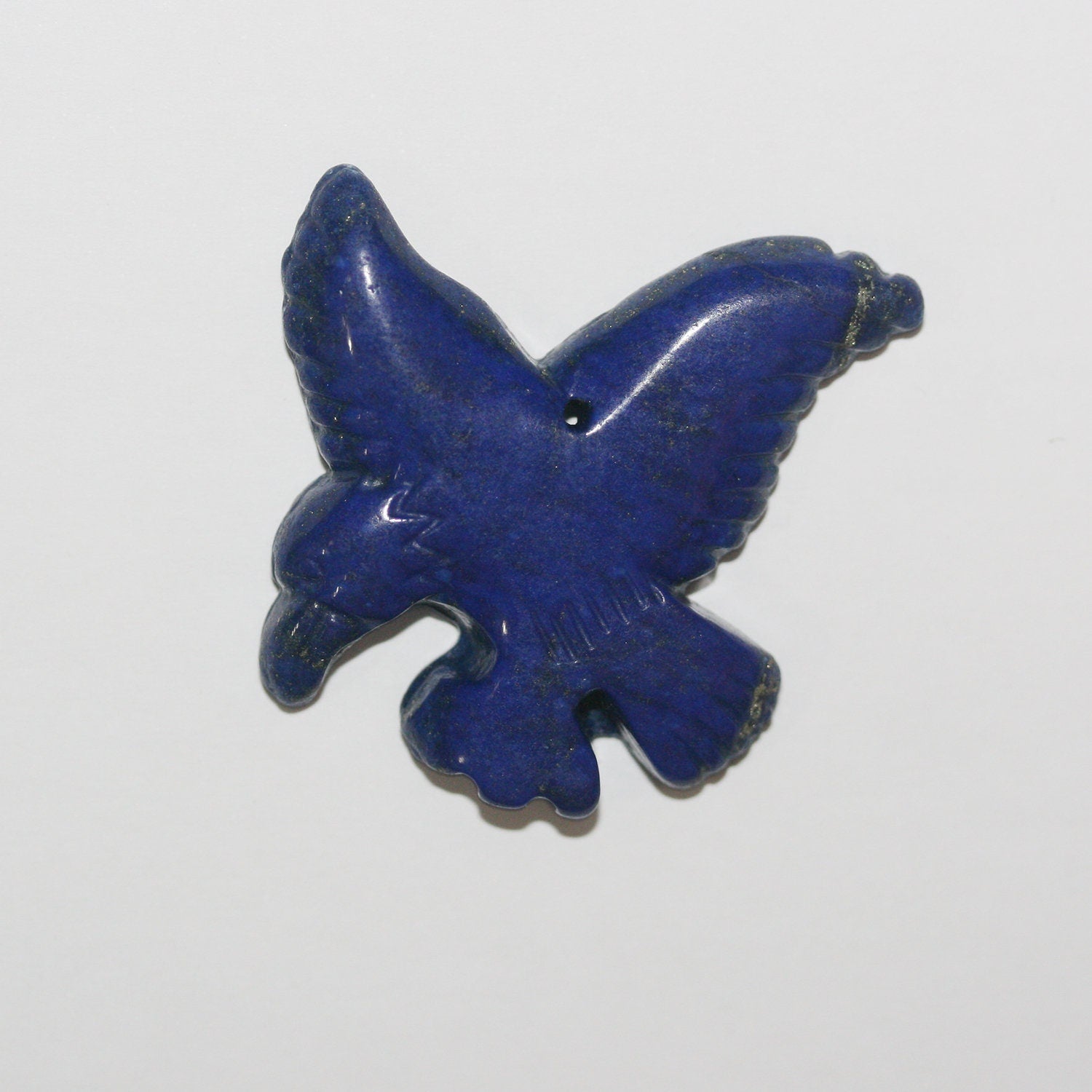 Colgante de águila de lapislázuli tallada de 40 mm