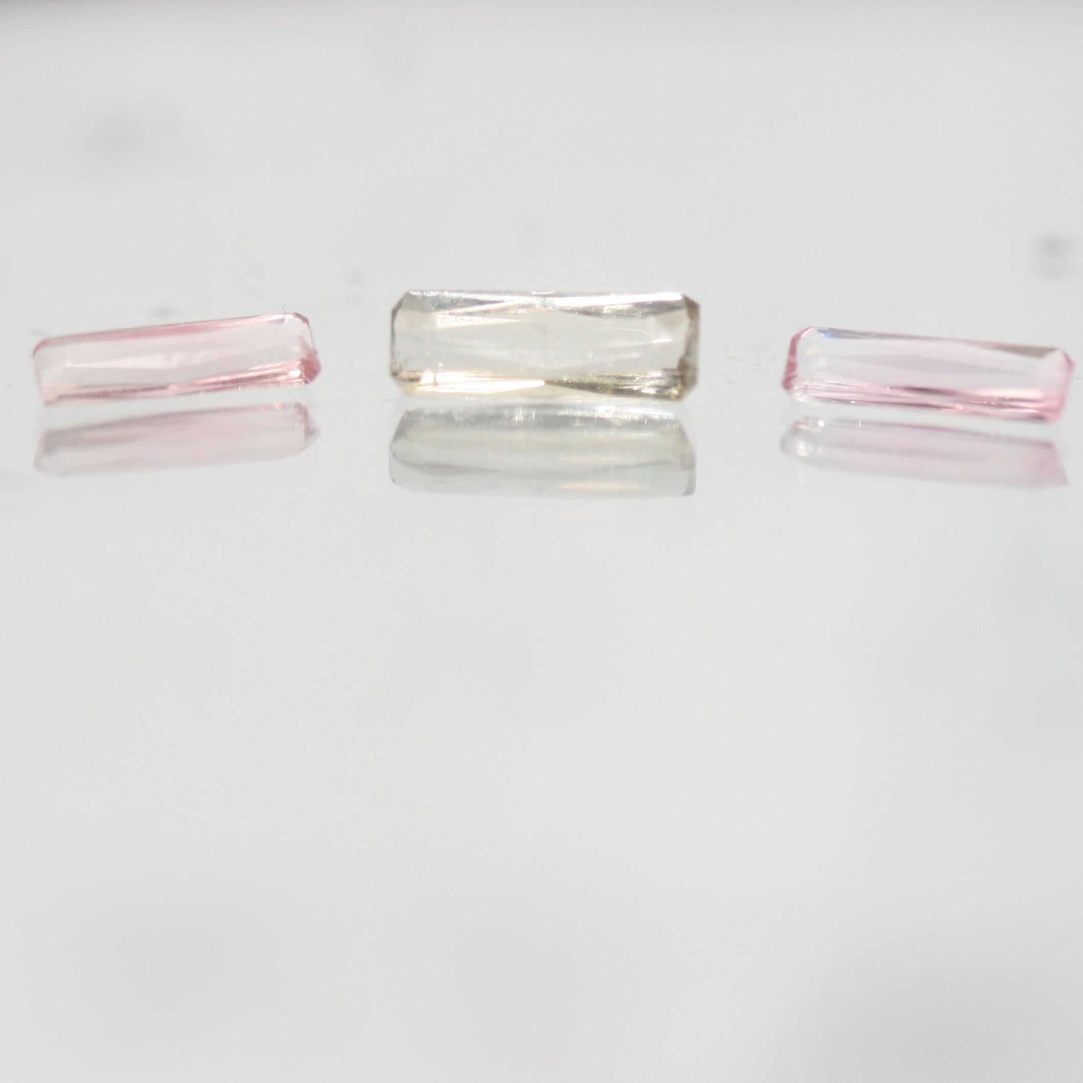 Lote de turmalina baguette octogonal de 1,16 ct