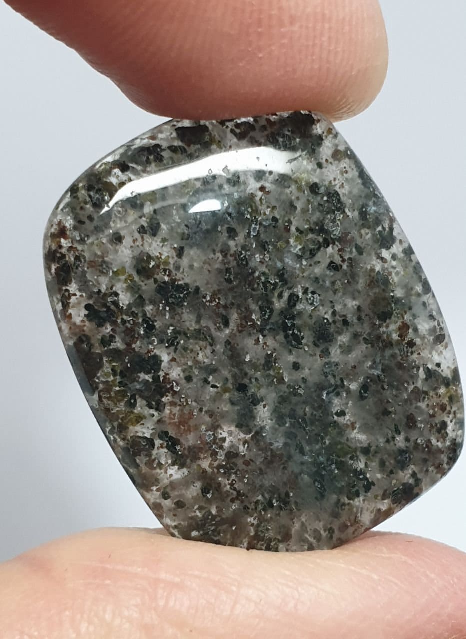 Rare Moss Quartz Square Cabochon 28.6x22.7mm  35.17ct Natural Inclusions Inside The Quartz- Collector Piece