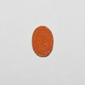 Lote de 6 cabujones ovalados de ágata drusa naranja de 18 x 13 mm (6 unidades)