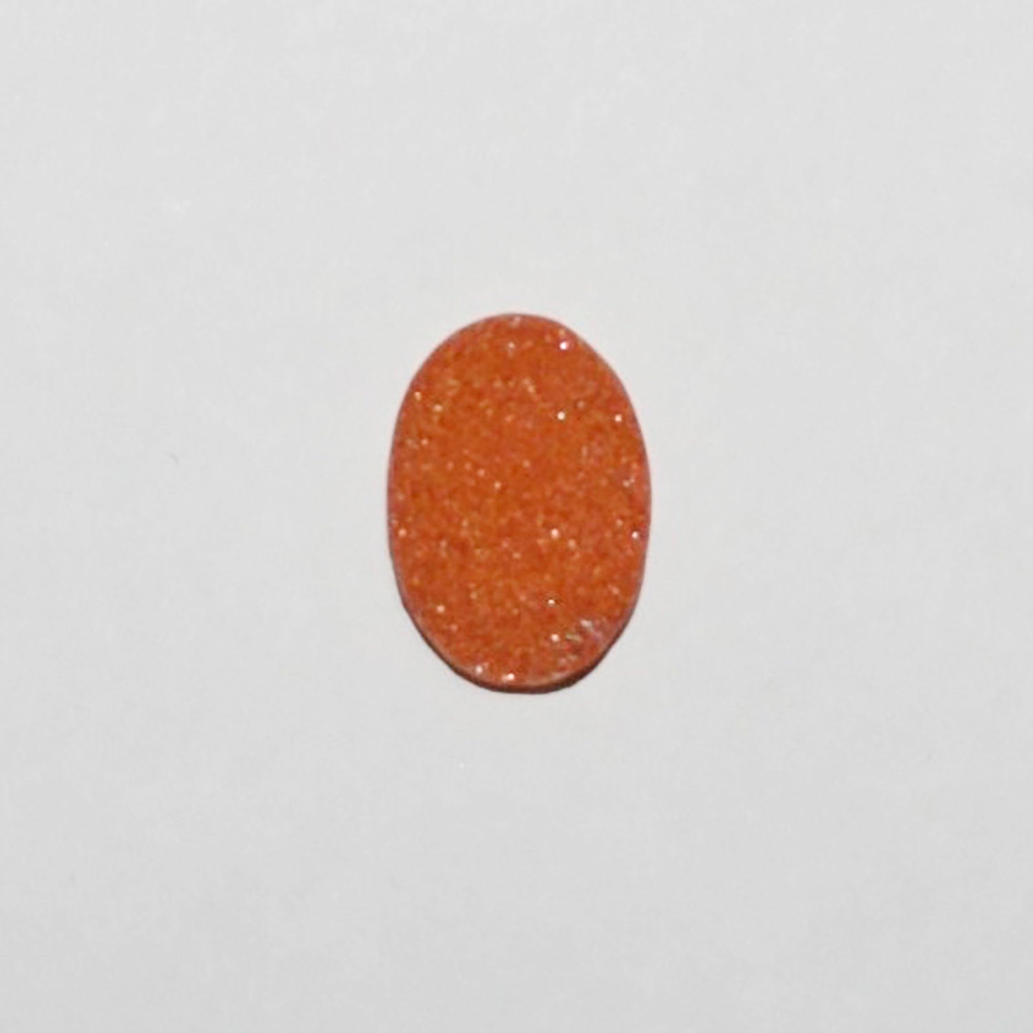 Lote de 6 cabujones ovalados de ágata drusa naranja de 18 x 13 mm (6 unidades)