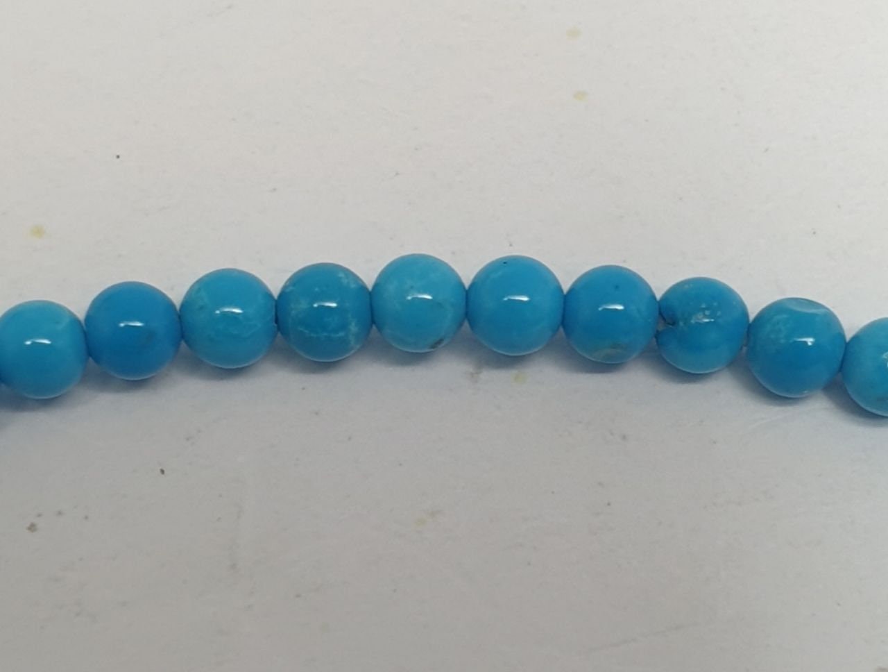 Perles rondes lisses en howlite St, 3 mm, 15 pouces (38 cm) de long.