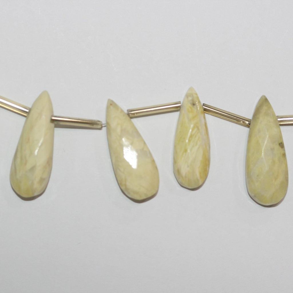 Cuentas de serpentina facetadas de 9" de St., 30 x 12 mm. Aprox. - Hilo de 22 cm.