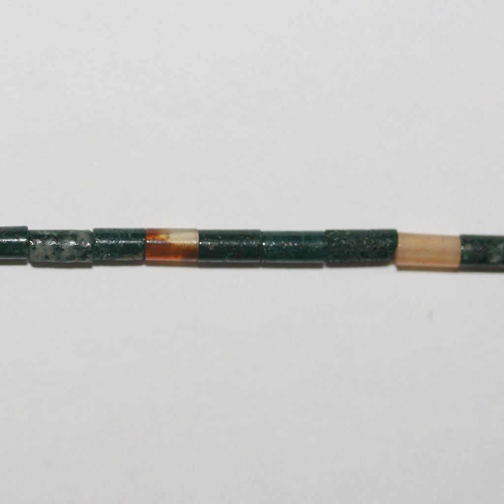 Perles tubulaires lisses en agate indienne St, 4 x 2 mm, 15 pouces (38 cm) - Fil de 39 cm