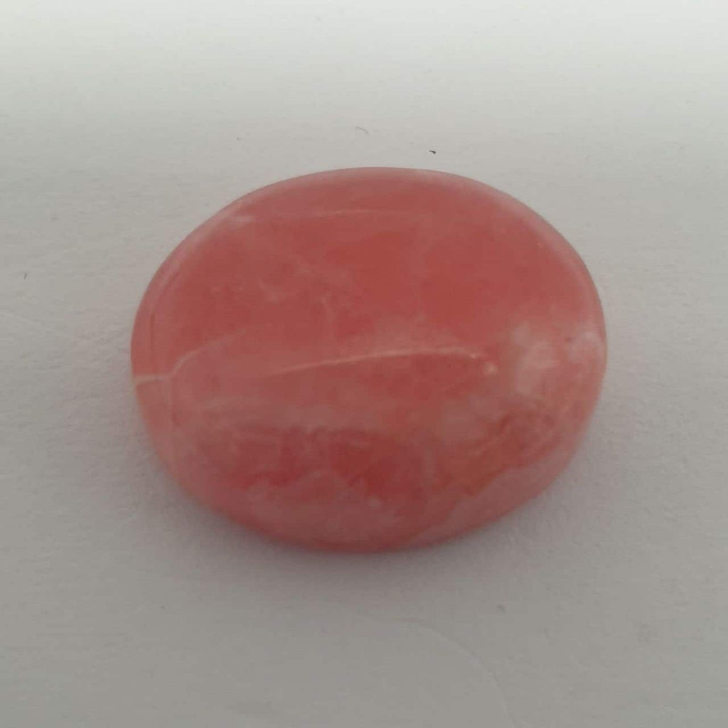Rhodochrosite Oval Cabochon 14.2x11.7mm 10.95ct Top Quality Natural Gemstone Jewelry Strawberry Color