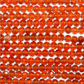 13" St Hessonite Garnet Faceted Round Beads 3.5mm.-Strand 34cm