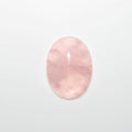 Lote de 4 cabujones ovalados de cuarzo rosa de 23 x 18 mm (4 piezas)