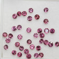 Lote de Granate Rodolita Redonda Facetada 3mm.-(5ct).