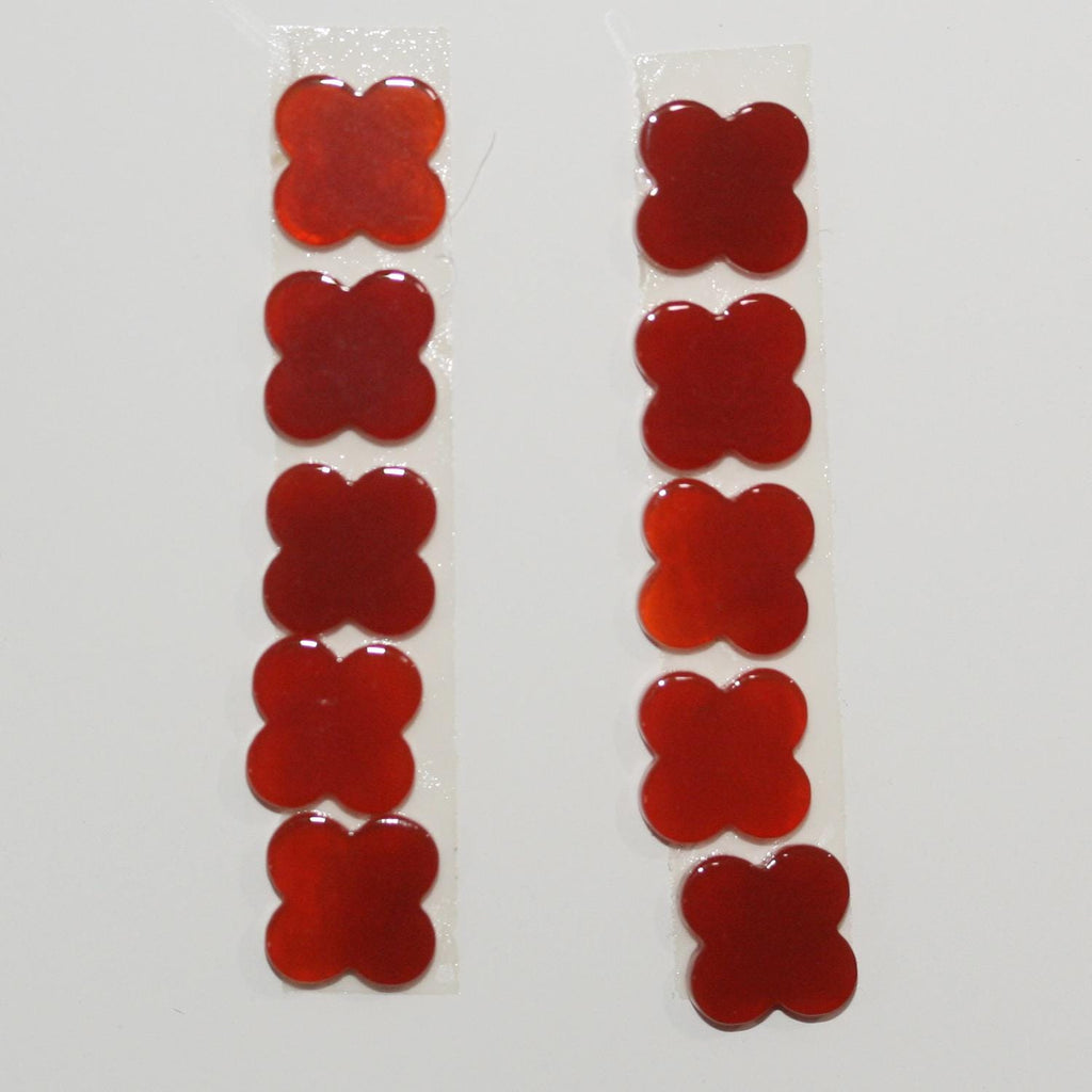 10Pcs Lot Carnelian Flat  Cabochon 8.5mm. (10 Pieces)