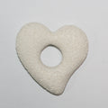 Colgante Corazón de Lava Blanca 55x52mm.