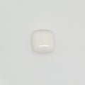Lote de 8 cabujones cuadrados de ágata blanca de 8 mm. (8 uds.)