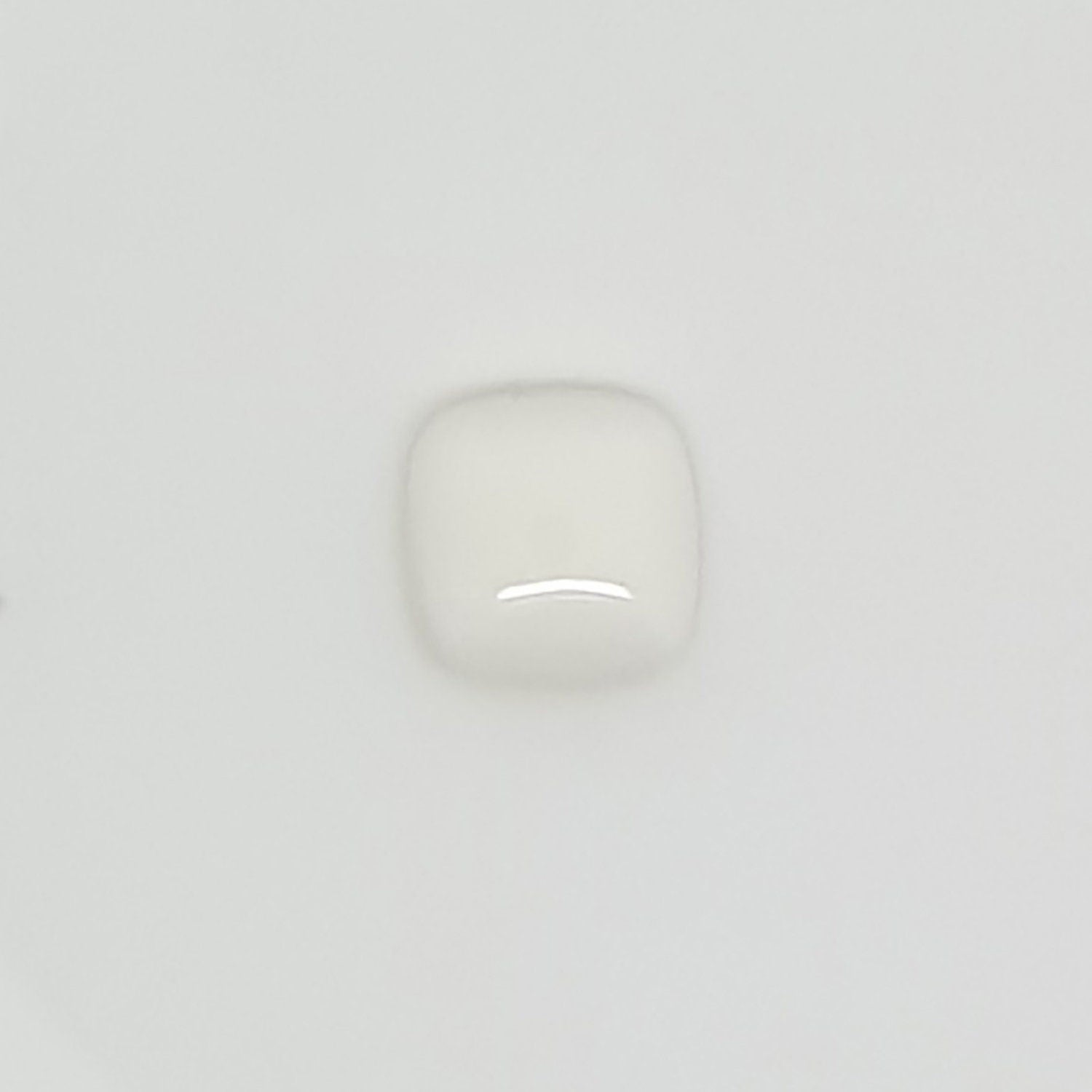 Lote de 8 cabujones cuadrados de ágata blanca de 8 mm. (8 uds.)