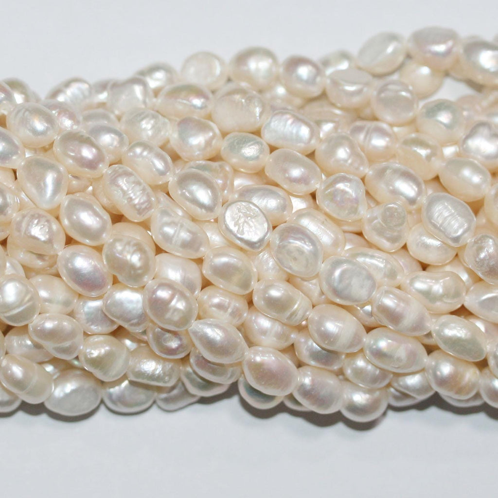 13" St Freshwater Baroque Pearl 6-7mm.Approx.-Strand 34cm  -Natural Pearls wholesale Prices