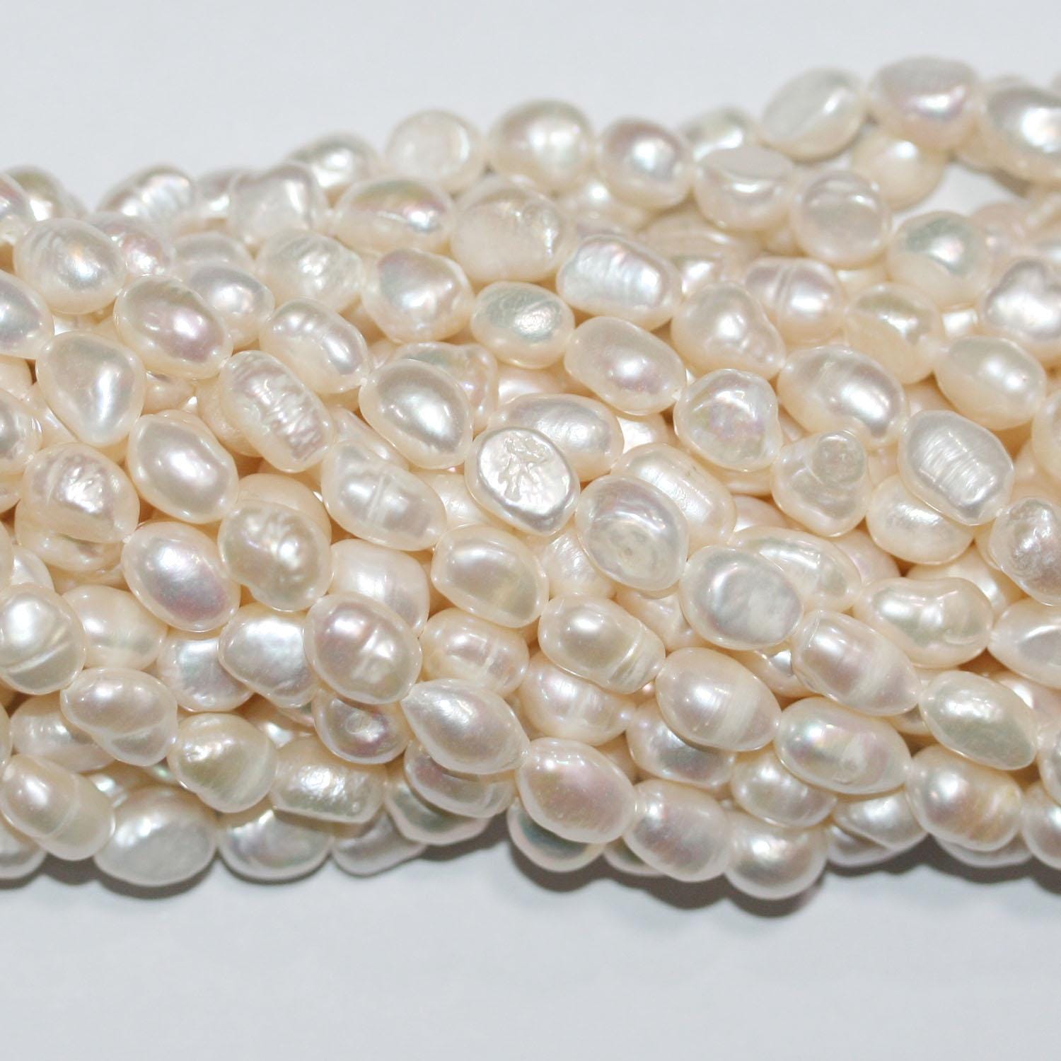 13" St Freshwater Baroque Pearl 6-7mm.Approx.-Strand 34cm  -Natural Pearls wholesale Prices