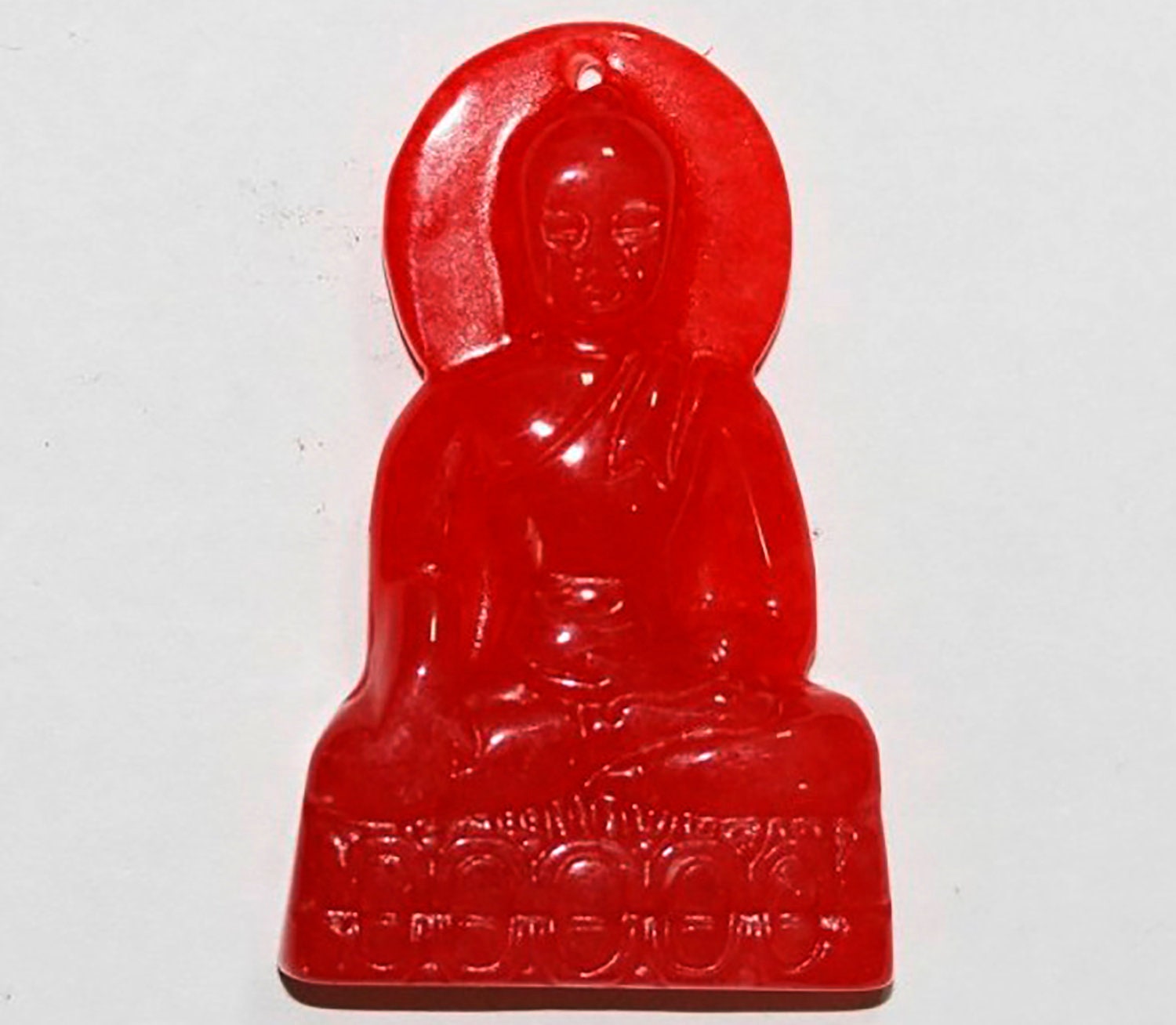 Colgante de jade rojo 43x27 mm